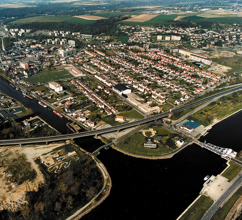 Vue aérienne de la cité Mayville