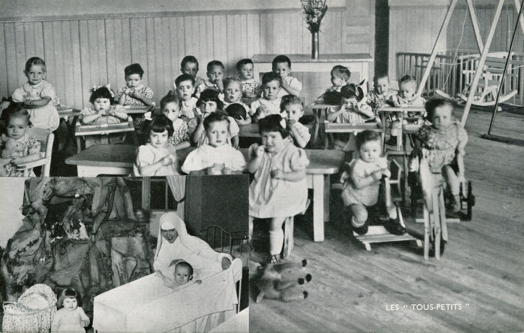 Photographie des tout-petits de 1955.