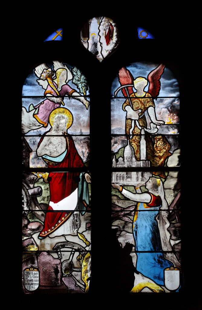 Vitrail à Senneville-sur-Fécamp, Seine-Maritime, Duhamel-Marette, 1894