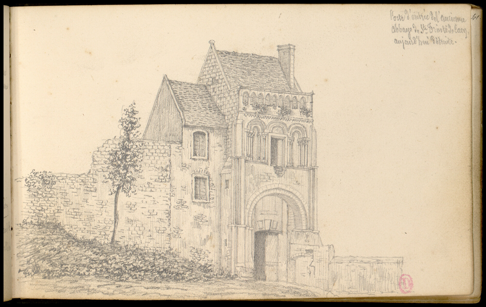 Croquis abbaye aux dames