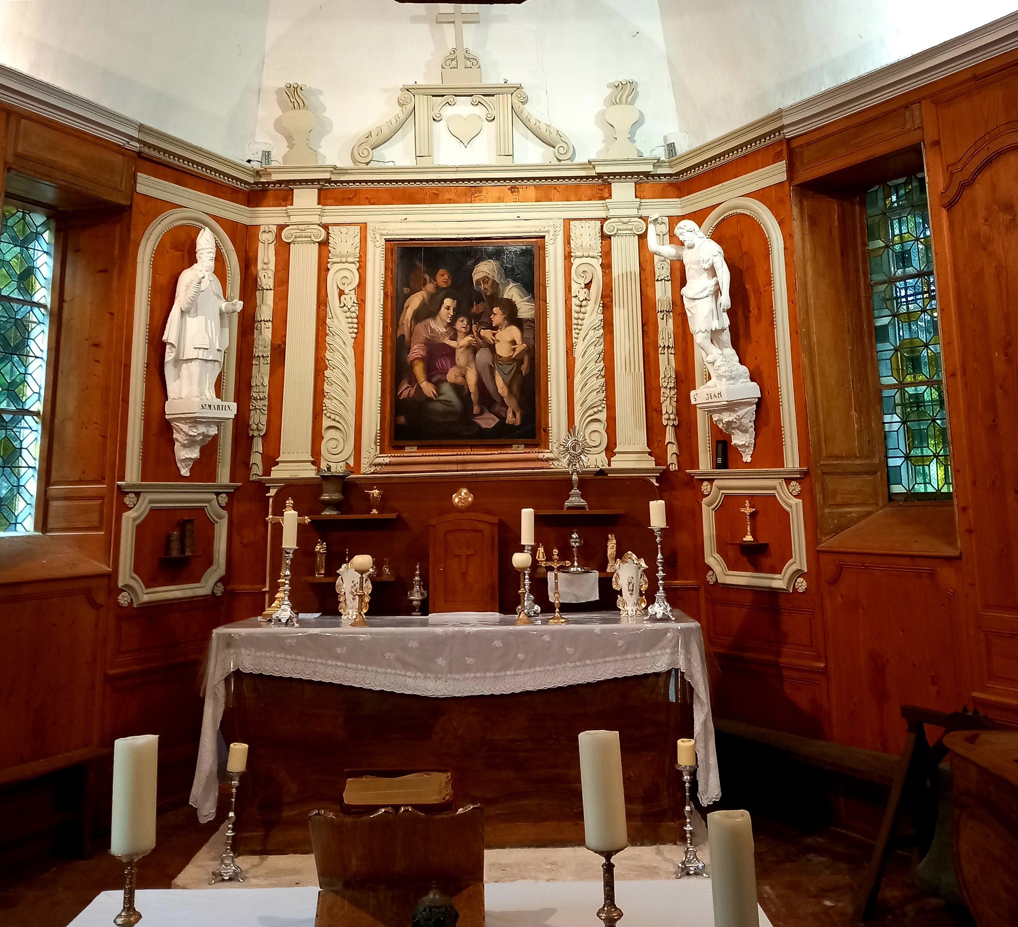 La Sainte- Famille aux anges