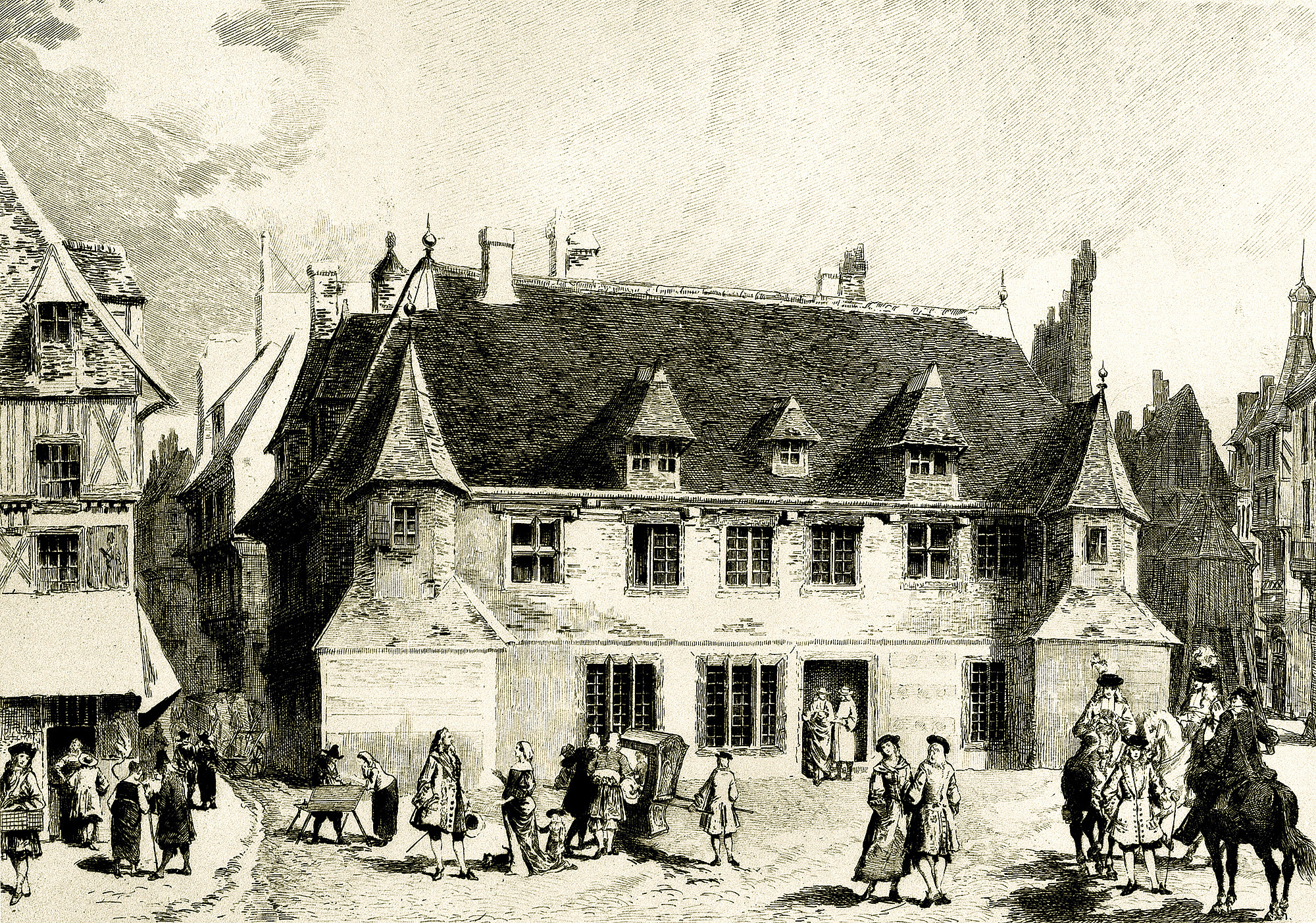 Le logis du Roy à la fin du XVIIIe siècle