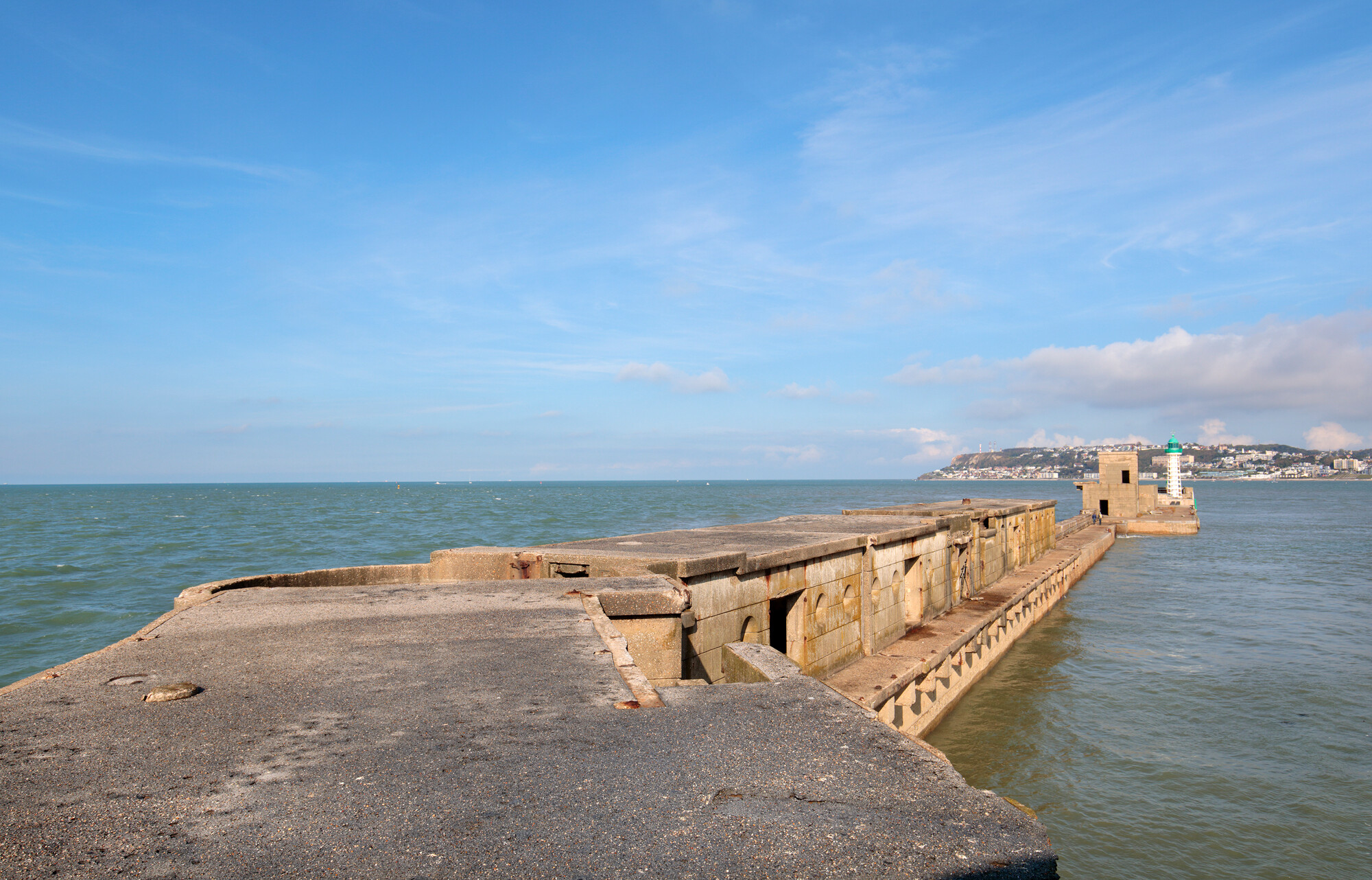  Le Havre, avant-port, digue nord, vue vers le large