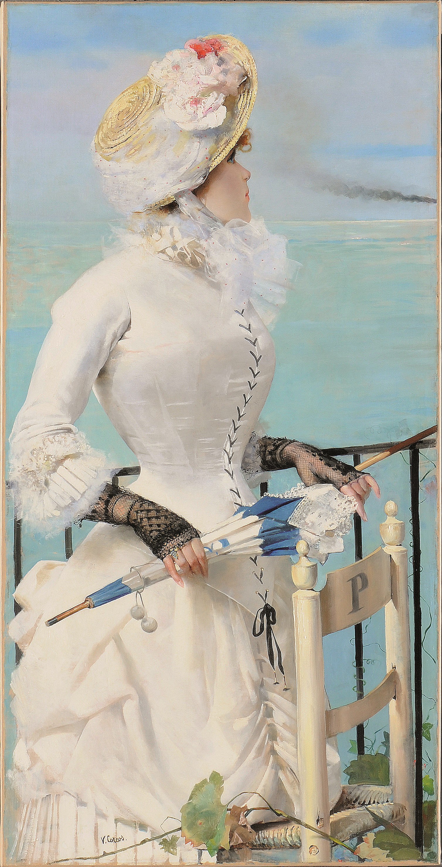 Peinture de  Vittorio Matteo Corcos (1859-1933) Farewell. Don de Adolph de Rothschild, 1890. © Honfleur, musée Eugène-Boudin/Illustria.