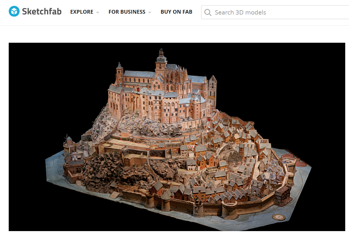Le modèle 3D du plan relief