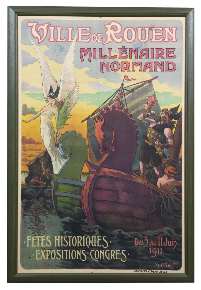 Affiche du Millénaire Normand, 1911©Archives départementales de Seine-Maritime