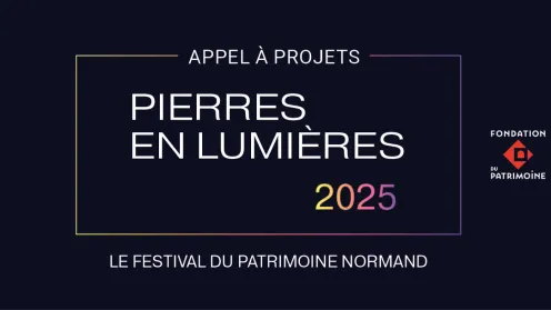 affiche de l'appel à projets Pierres en lumières 2025